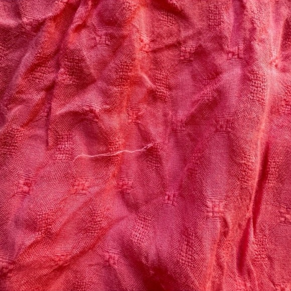 WET SEAL Mini Coral Pink Fit & Flare Dress, Eyelet Style Fabric - Medium - Picture 9 of 14